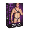 Zado Harnais Complet en Cuir avec Anneau Pénien Leathercock S/L